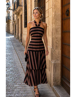 VESTIDO VALESKA CHOCOLATE