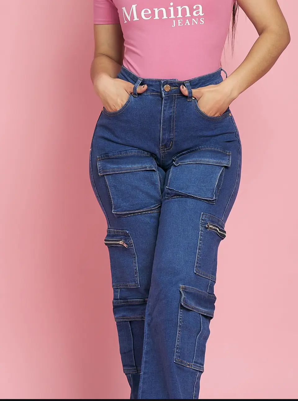 JEANS CARGO BLUE 2