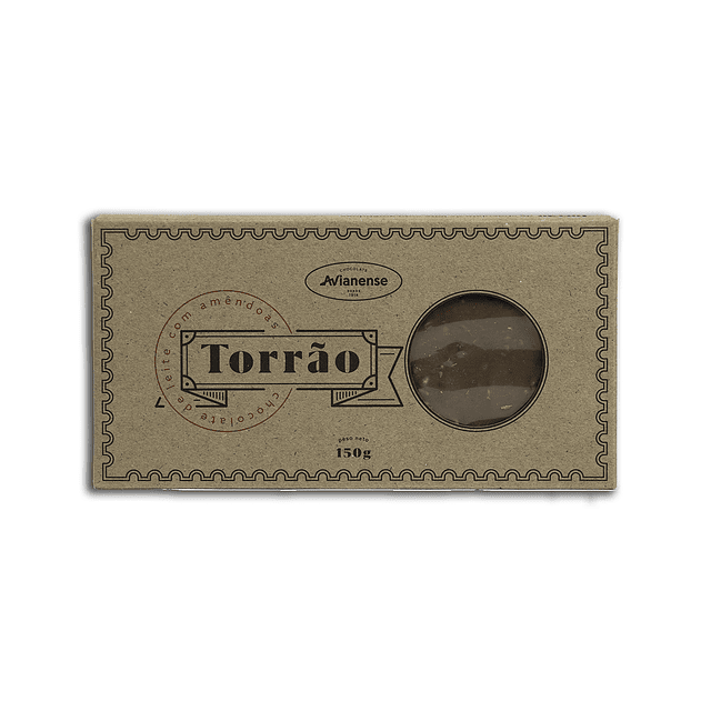 TABLETE TORRÃO CHOC. LEITE C/ AMÊNDOA 150 G