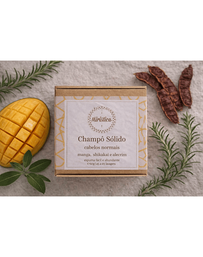Champô Sólido Natural e Artesanal-Cabelos normais 60gr
