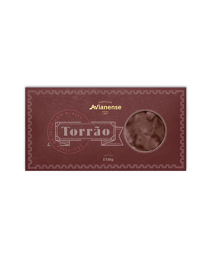 TABLETE TORRÃO CHOC. LEITE C/ AVELÃ 150 G