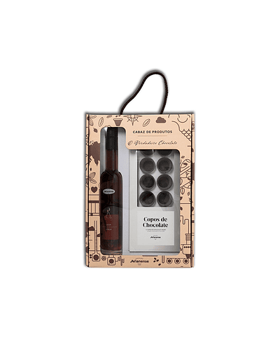 PACK CABAZ - LICOR + 12 COPOS DE CHOCOLATE