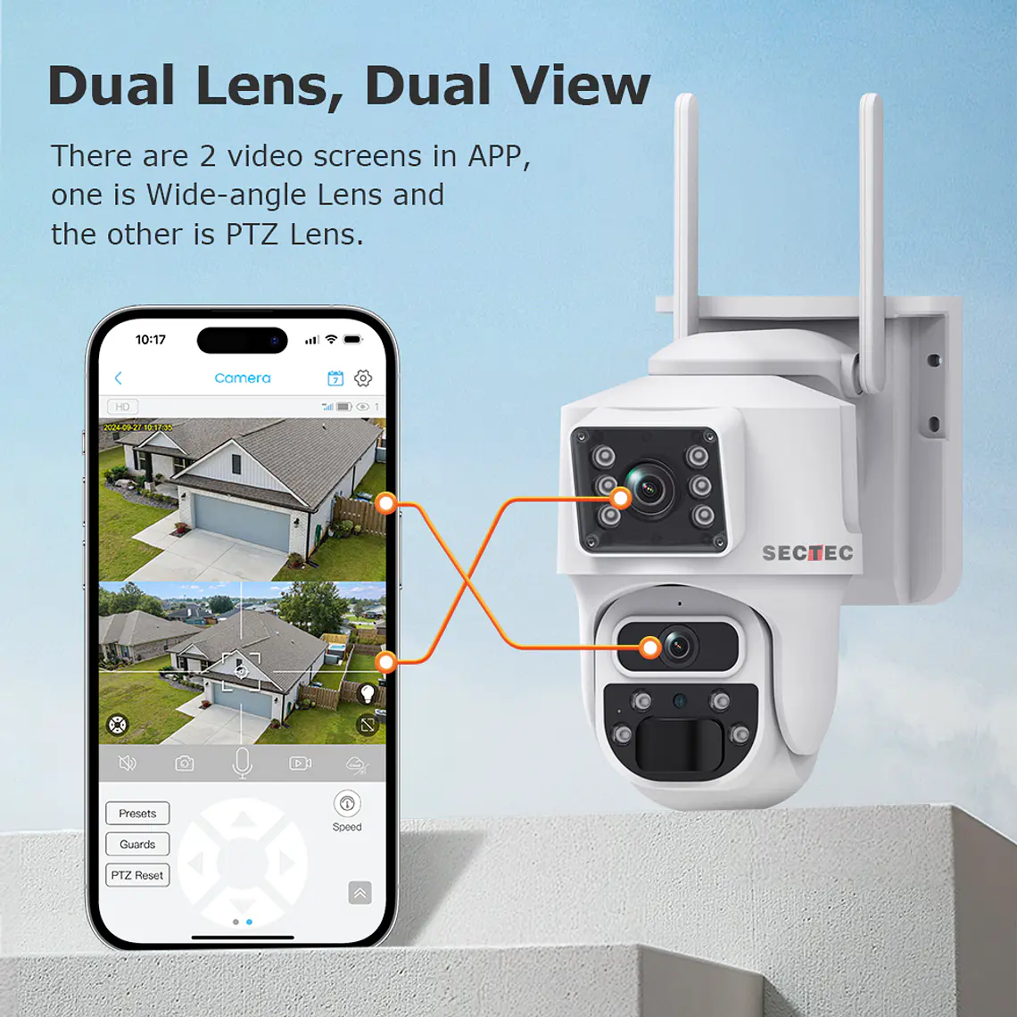 DOBLE CAMARA SOLAR 4G CHIP MOVIL 12X ZOOM COMPATIBLE CON TODAS LAS COMPAÑIAS 4