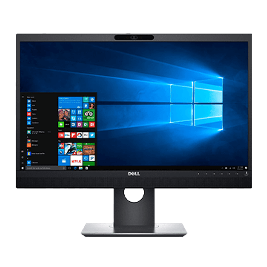 Monitor Dell 24'' para videoconferências com webcam