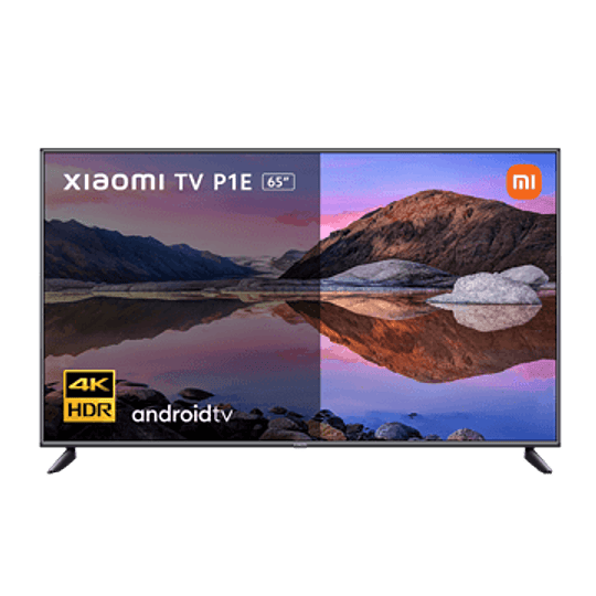Smart TV Android XIAOMI P1E UHD 4K 65'' + Suporte de parede Napofix 040 - Image 1