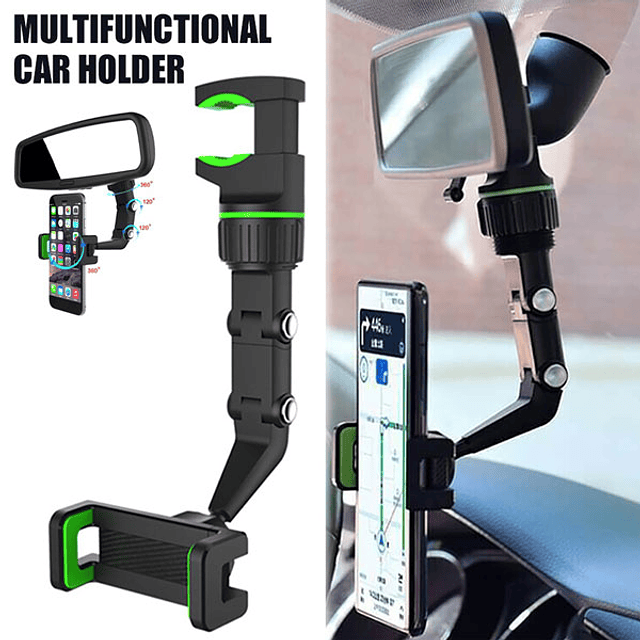 Soporte Multifuncional Para Teléfono Celular Del Coche/Giratorio De 360. - HMC