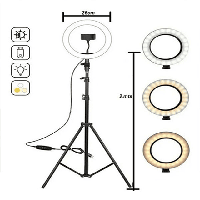 Aro de luz de 3 tonos 