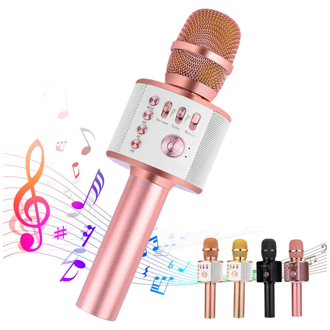 Karaoke Musical Bafle + 2 Micrófonos Inalámbricos