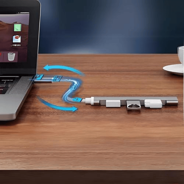 Usb Hub Tipo C 4 Puertos Adaptador Convertidor Usb 3.0 2.0