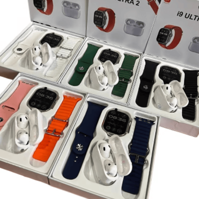 Combo reloj digital i9 ultra 2 + Audífonos pro