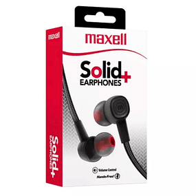 Audífonos de cable Maxell originales Solid +