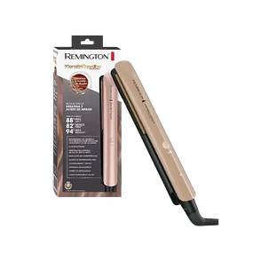 Plancha remington keratina+aceite de argán