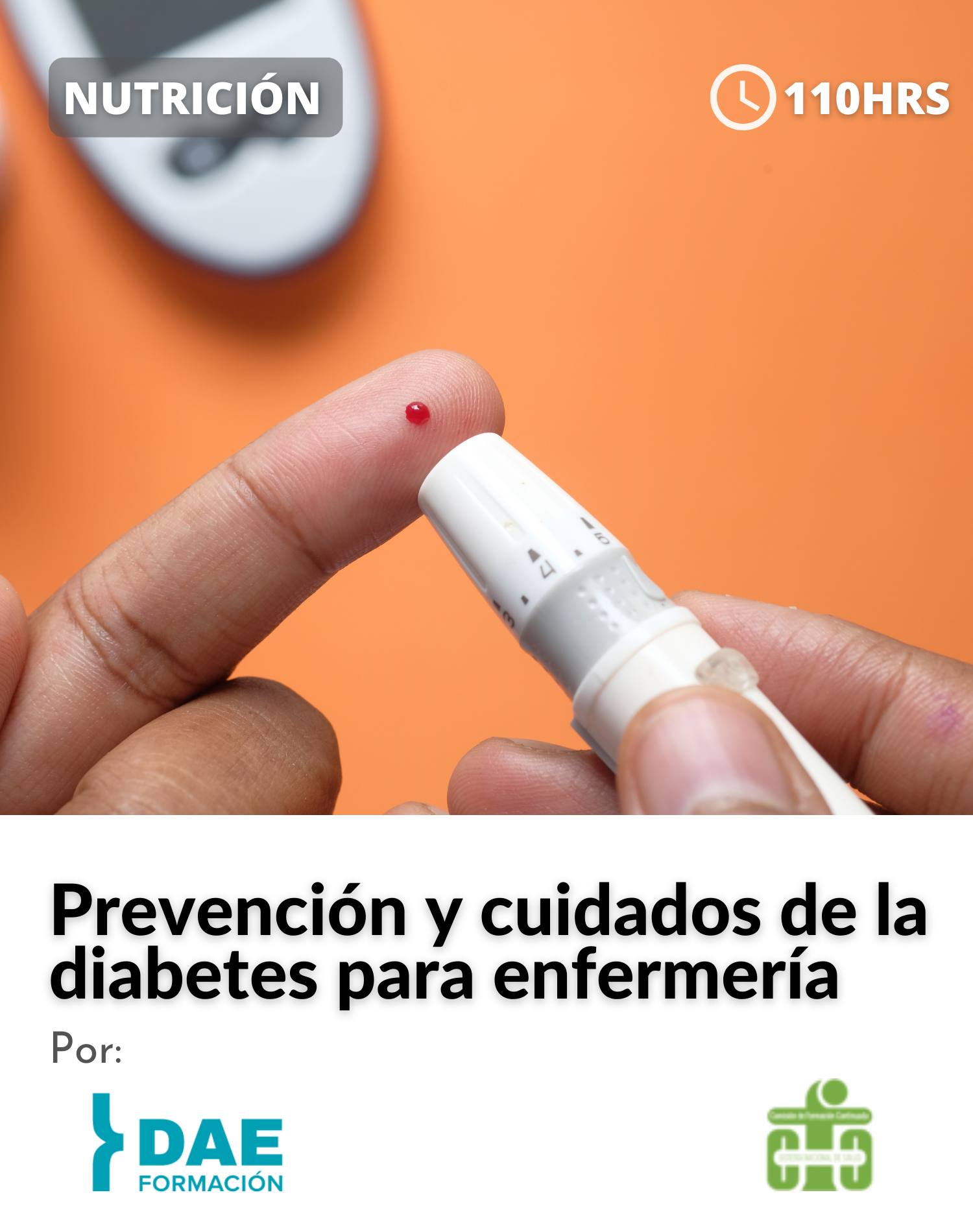 Curso sobre prevención y cuidados de la diabetes para enfermería ( 110 hrs) 2