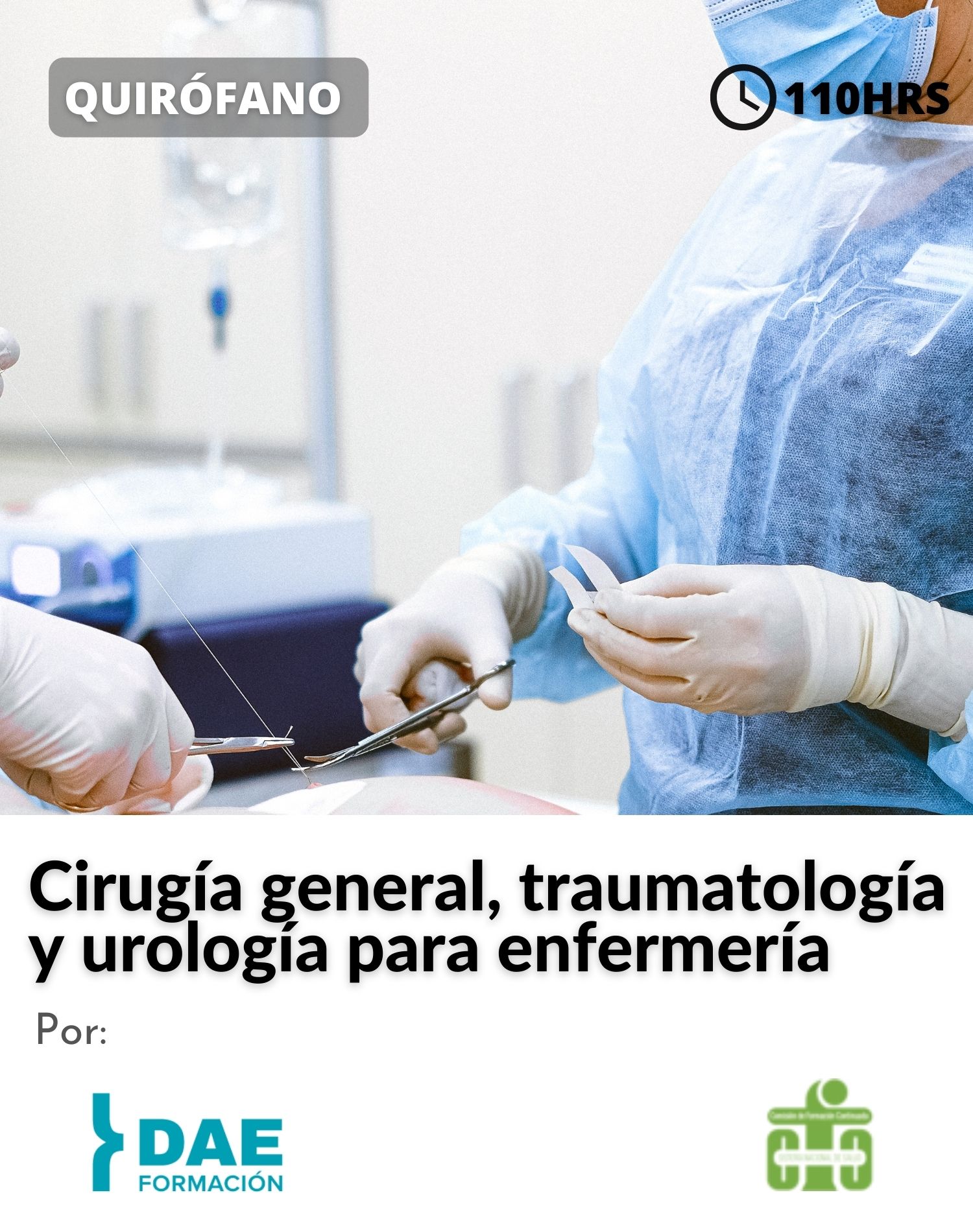 Curso de cirugía general, traumatología y urología para enfermería ( 110 hrs) 2