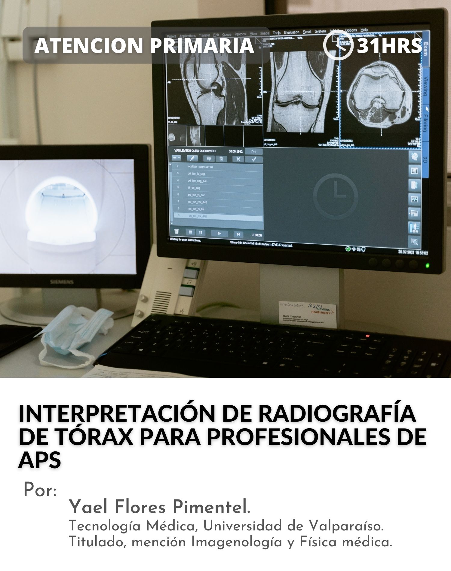 Curso ﻿Interpretación de Radiografía de Tórax para profesionales de APS (31hrs) 2