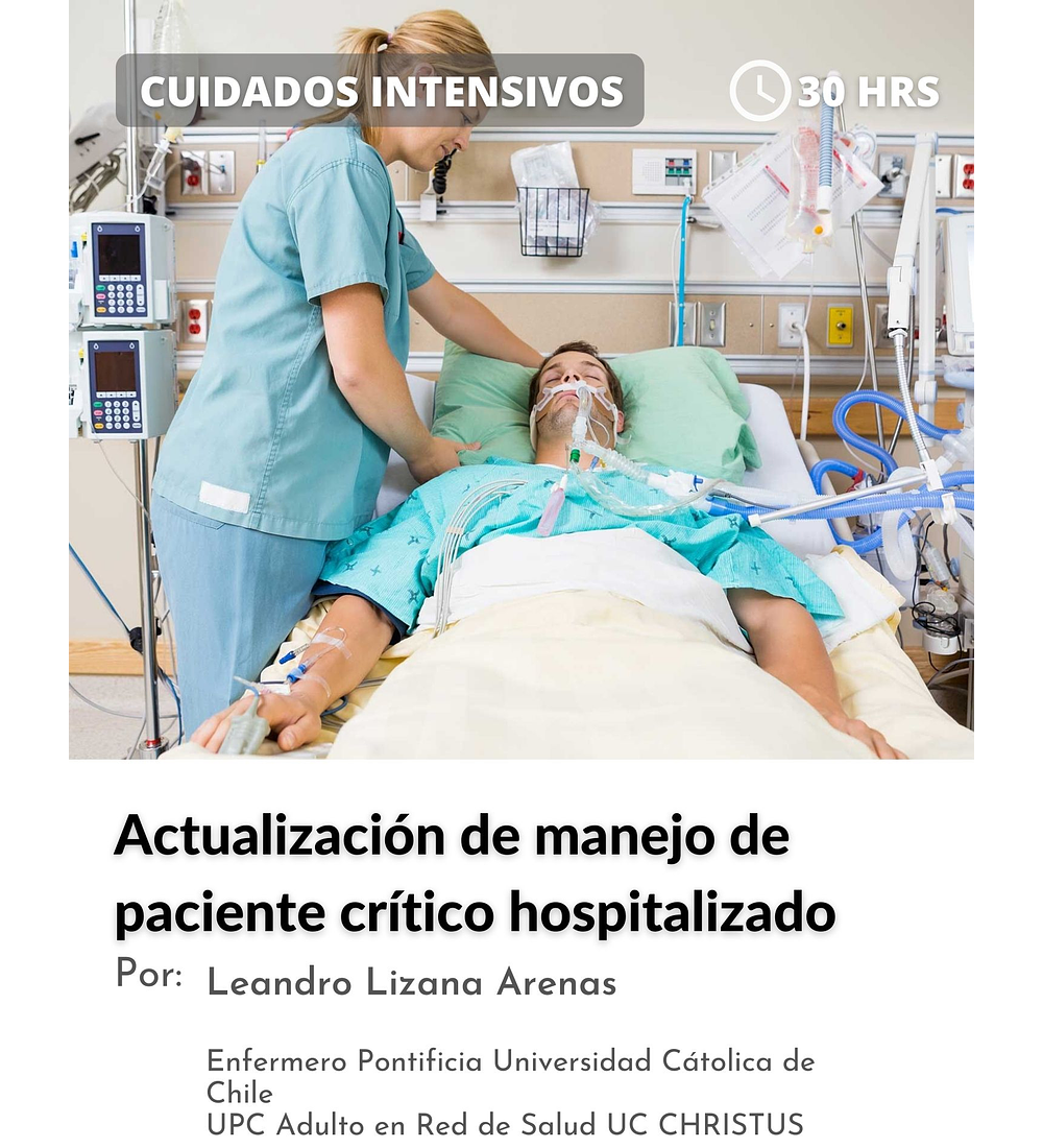 Actualización de manejo de paciente crítico hospitalizado (30 hrs)