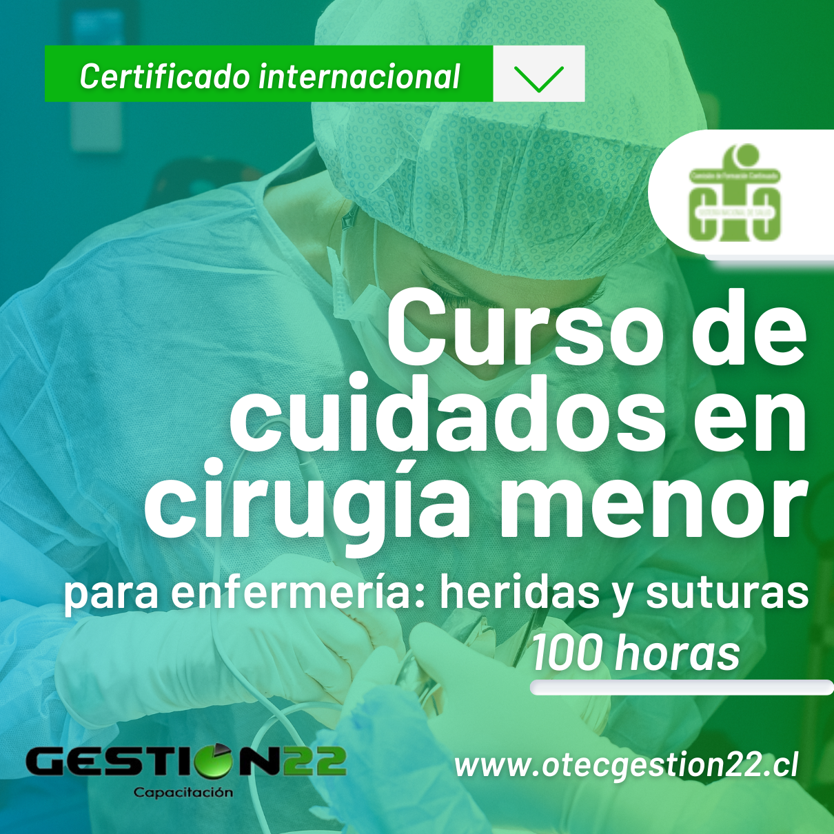 Curso de cuidados en cirugía menor para enfermería: heridas y suturas ( 100hrs) 1