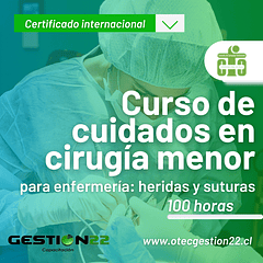 Curso de cuidados en cirugía menor para enfermería: heridas y suturas ( 100hrs)