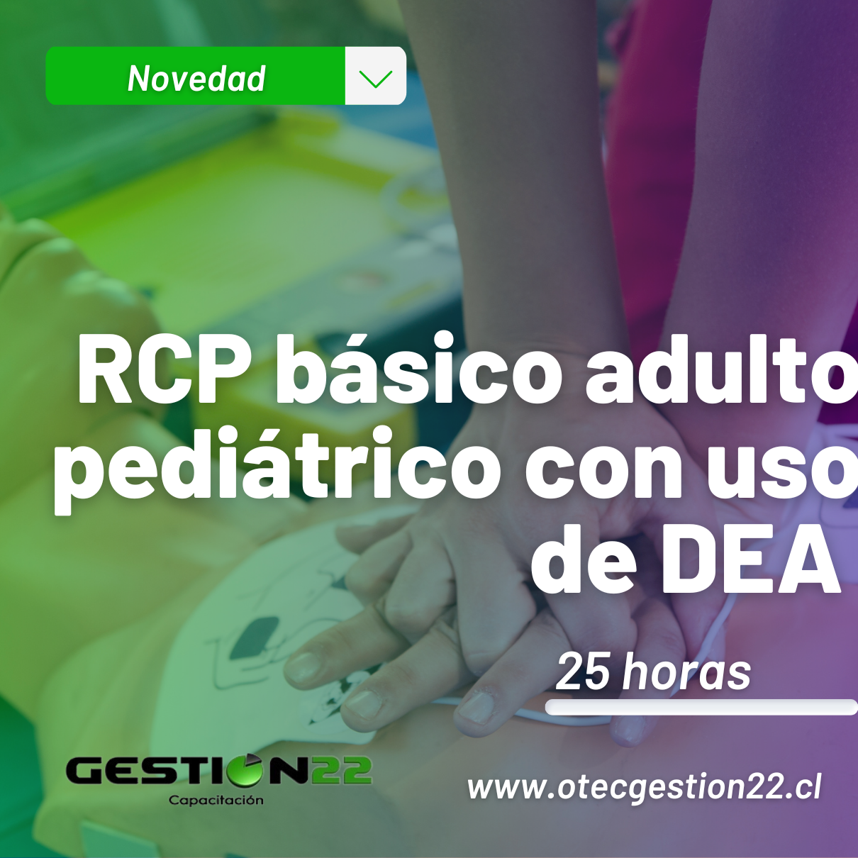 RCP  básico adulto-pediátrico con uso de DEA (25 hrs) 1