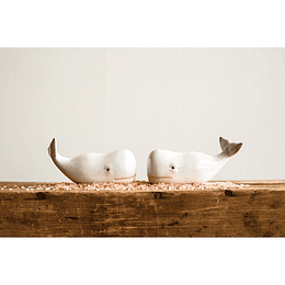 Salero y Pimentero Ballenas