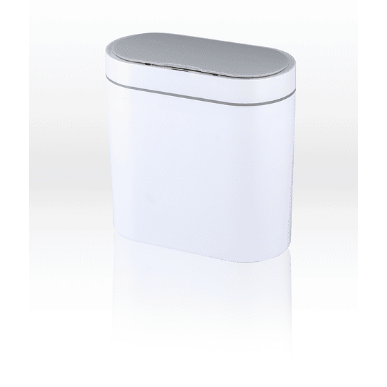 Basurero con Sensor Resistente al Agua | Blanco & Gris