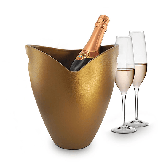 Hielera Dorada + Abridor de Espumante Twist 