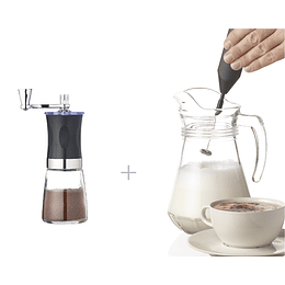 Molinillo de café + Espumador de leche