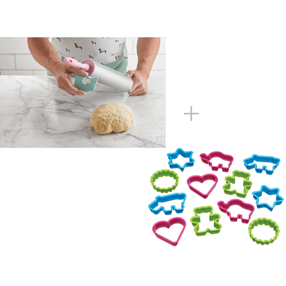 Uslero con medidas ajustables + Cortadores de galletas