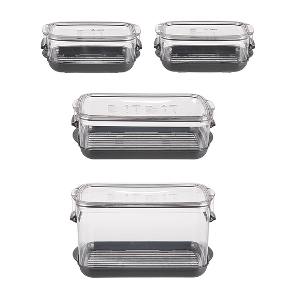 Set 4 Conservadores de Frutas y Verduras  |  Prokeeper