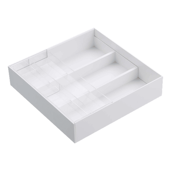 Organizador de Cubiertos Extensible | Blanco