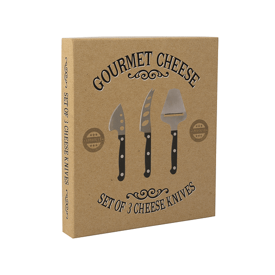 Set de 3 Cuchillos para Queso | Gourmet Cheese