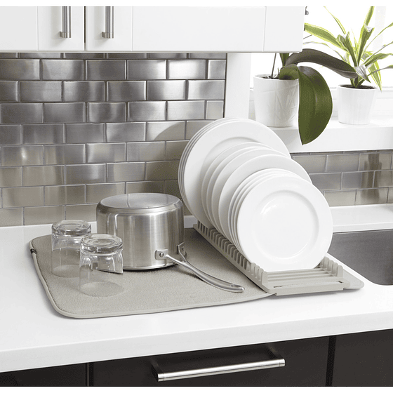 Mat Secaplatos Udry | Gris Claro