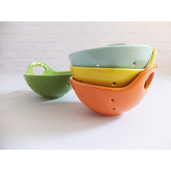 Bowl Colador Colores | Naranjo