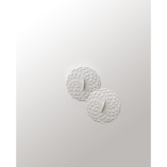 Set de 2 Tapas Succión 10 cm | Blanco Studio