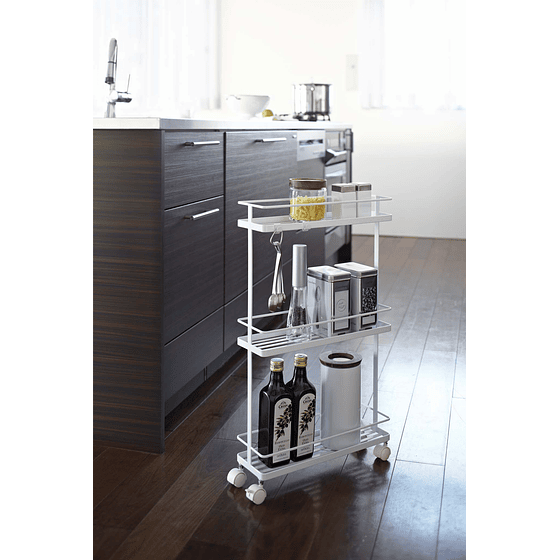 Carro Organizador Metálico | Blanco