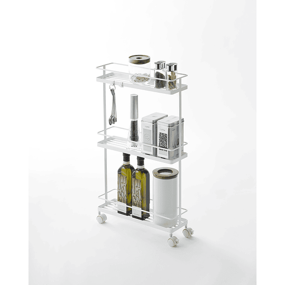 Carro Organizador Metálico | Blanco