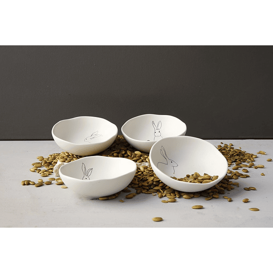 Pocillo Cerámica Conejo  | Blanco A