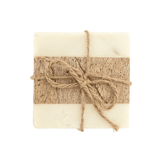 Set de 4 Posavasos | Mármol