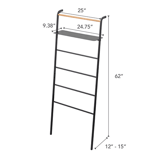 Escalera con Repisa | Negro