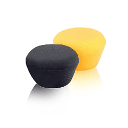Set de 2 Tapones para Vino | Negro & Amarillo