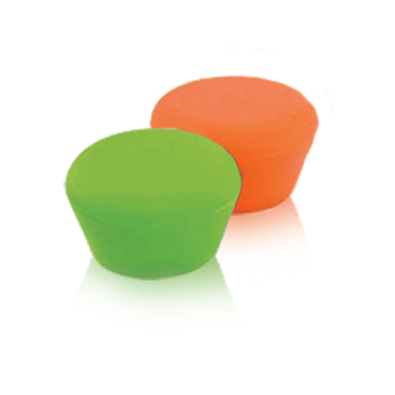 Set de 2 Tapones para Vino | Verde & Naranjo