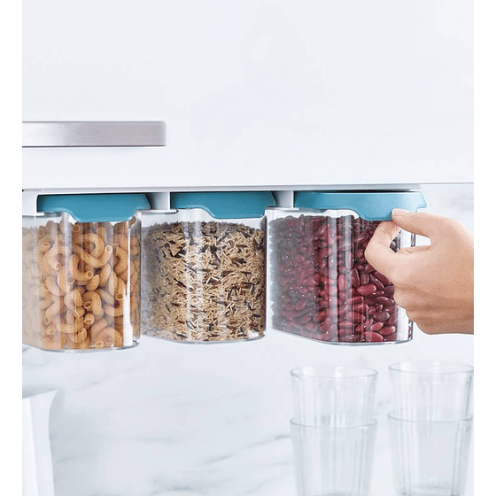 Set 3 Contenedores Colgantes Opal 1,3Lts