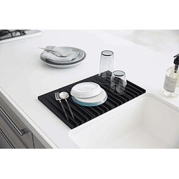 Escurridor de Silicona Plegable | Negro