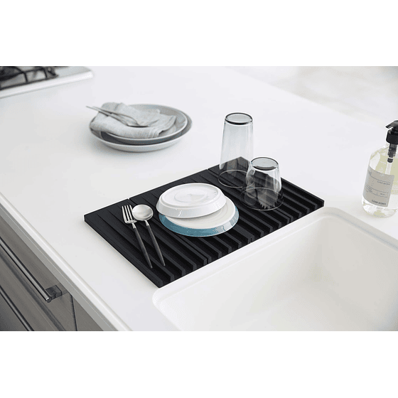 Escurridor de Silicona Plegable | Negro