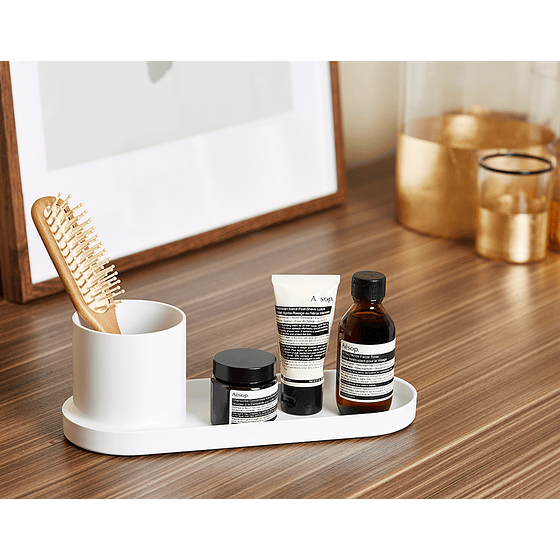 Bandeja con Soporte Marfil