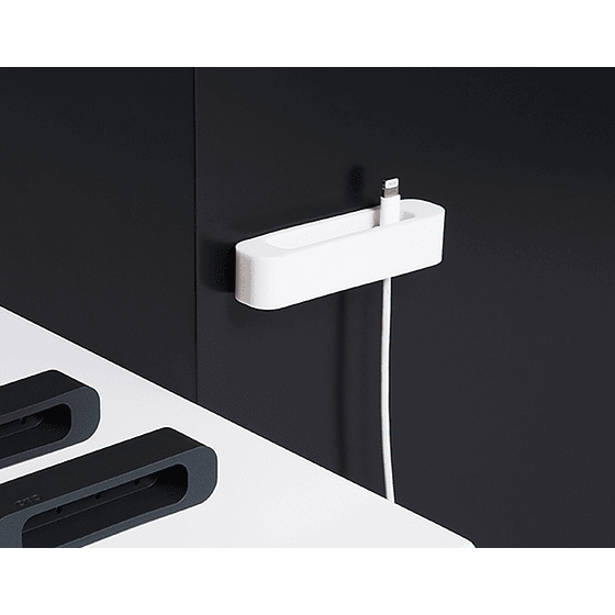 Soporte de Muro para Cables Blanco