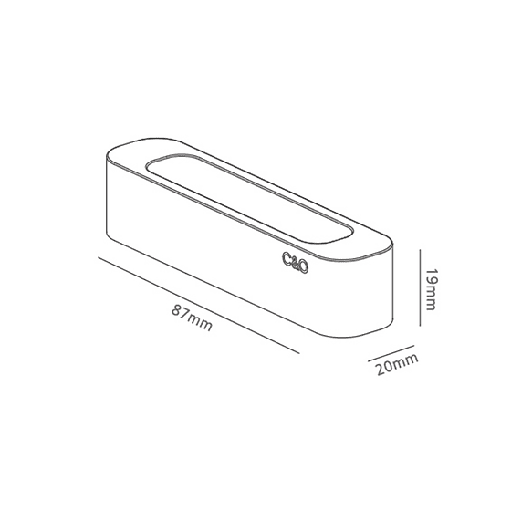 Soporte de Muro para Cables Blanco