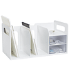 Rack Libros con Cajonera Blanco