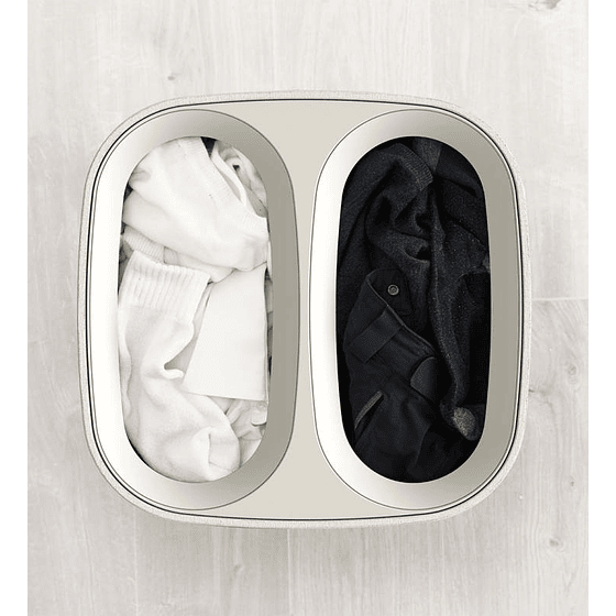 Canasto Dual Ropa Sucia Tota 60L Gris | Joseph Joseph