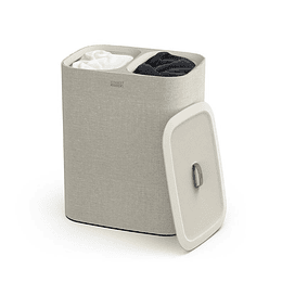 Canasto Dual Ropa Sucia Tota 90L Ecru | Joseph Joseph